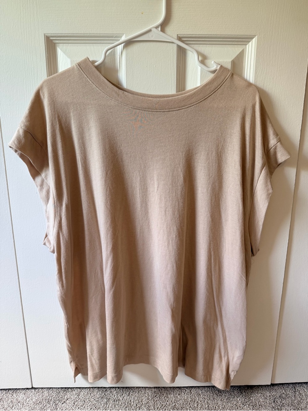 a new day Beige Short-Sleeve Relaxed Tee